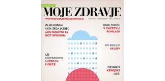 Naslovnica revije Moje zdravje številka 87 (februar–marec 2026) s temami o kemijskem dežju, gripi, revmatičnih bolečinah in PAMM